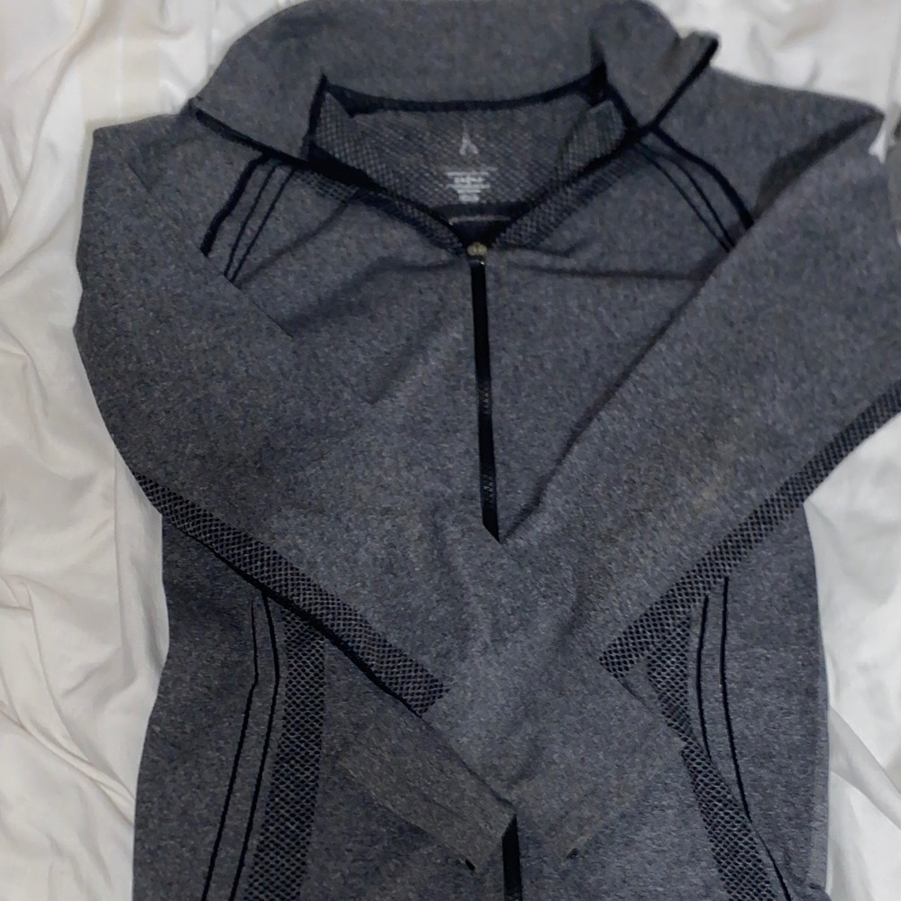 Men's Heather Gray Zip-Up Sweater